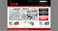 Desktop Screenshot of matrixhardware.co.uk